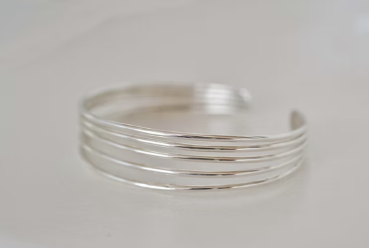 Bracelet en argent massif Maha