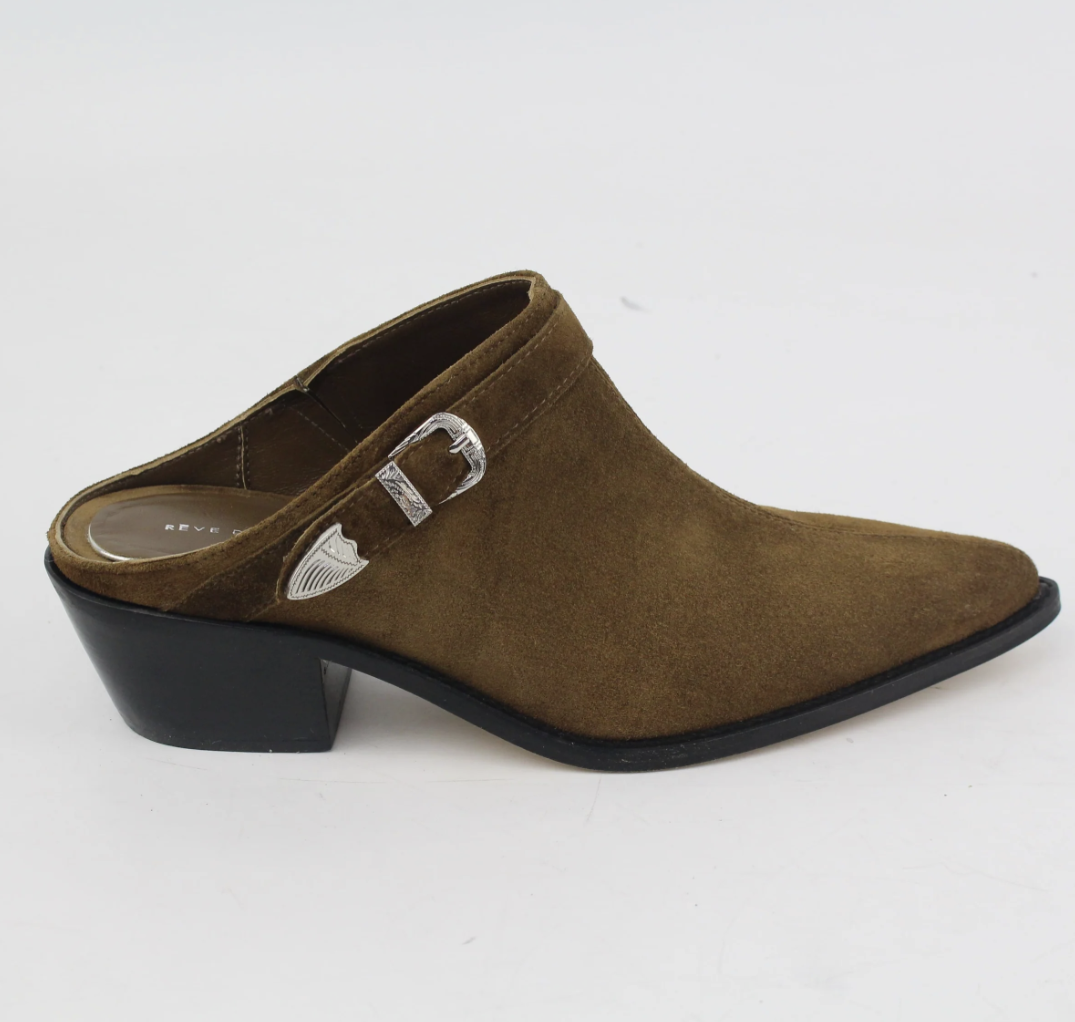 Mules en daim Cowboy ROXANE - Taupe