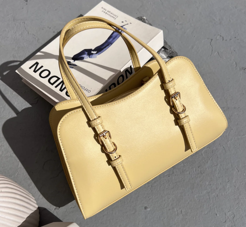 Sac jaune en simili cuir - Moly
